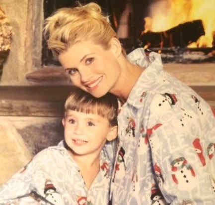 Young Carter Belfort with his mother Nadine Caridi
